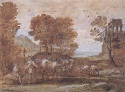 Claude Lorrain Apollo and Mercury (mk17)